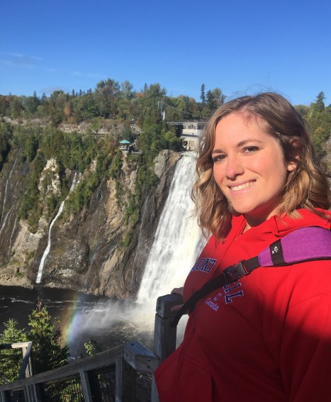 Caryn at Montmorency Falls
